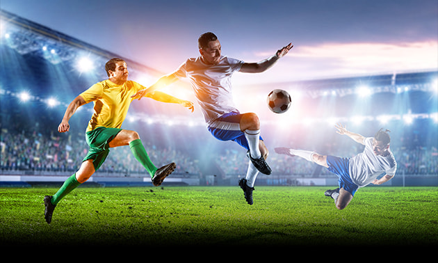 Deportistas de varias disciplinas junto al logo de la casa de apuestas Sportium.