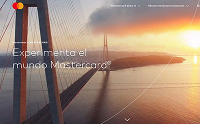 Página de inicio de Mastercard